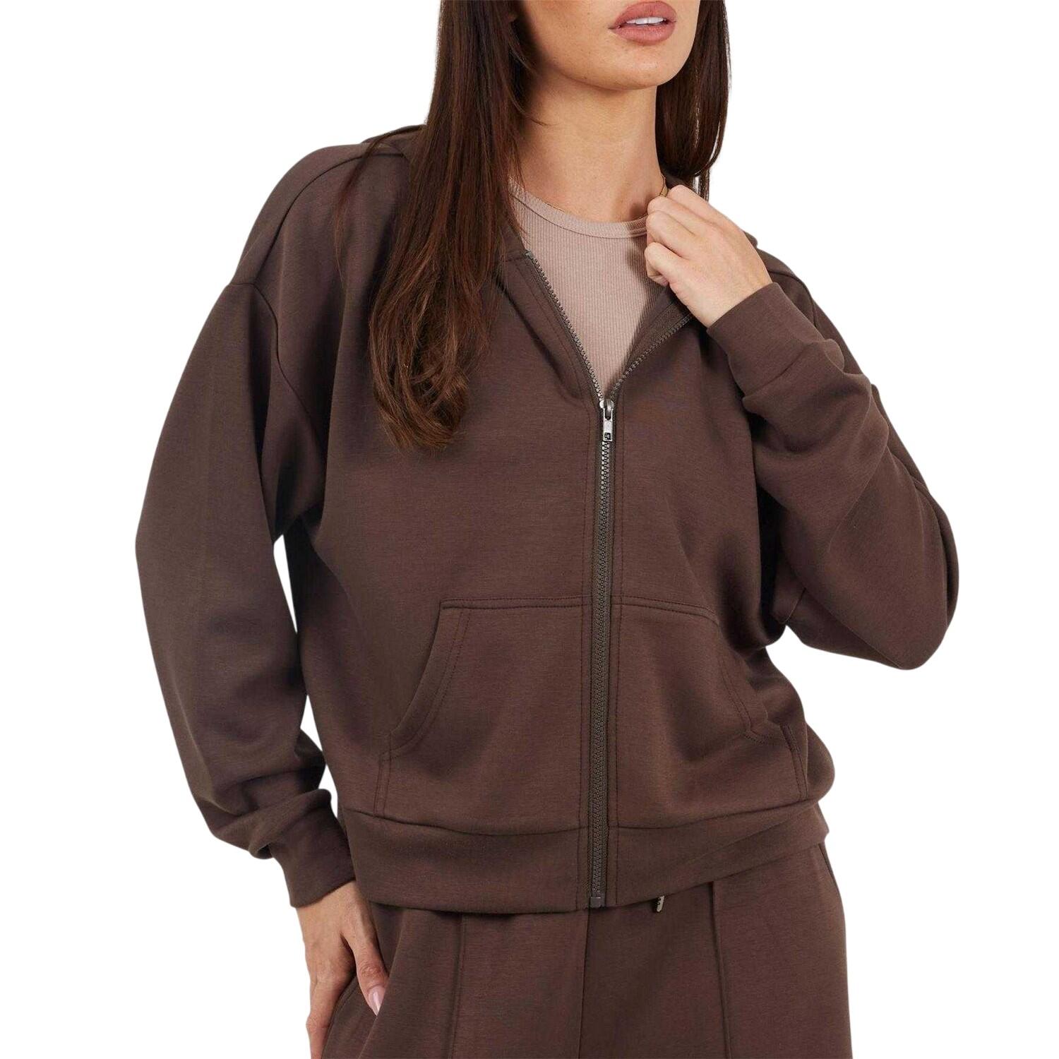 Brave Soul Womens/Ladies Scuba Full Zip Hoodie