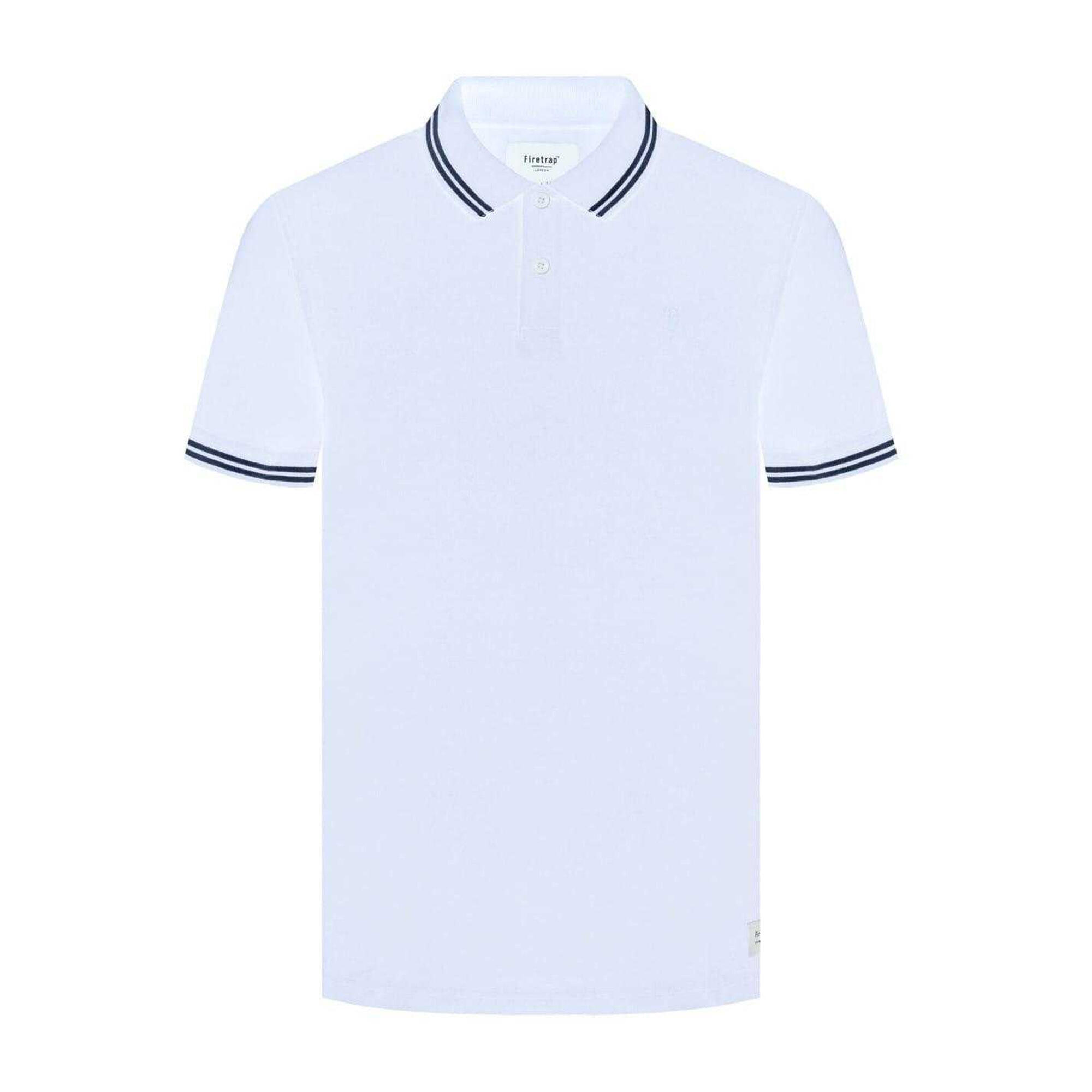 Firetrap Mens Lazer Logo Cotton Polo Shirt