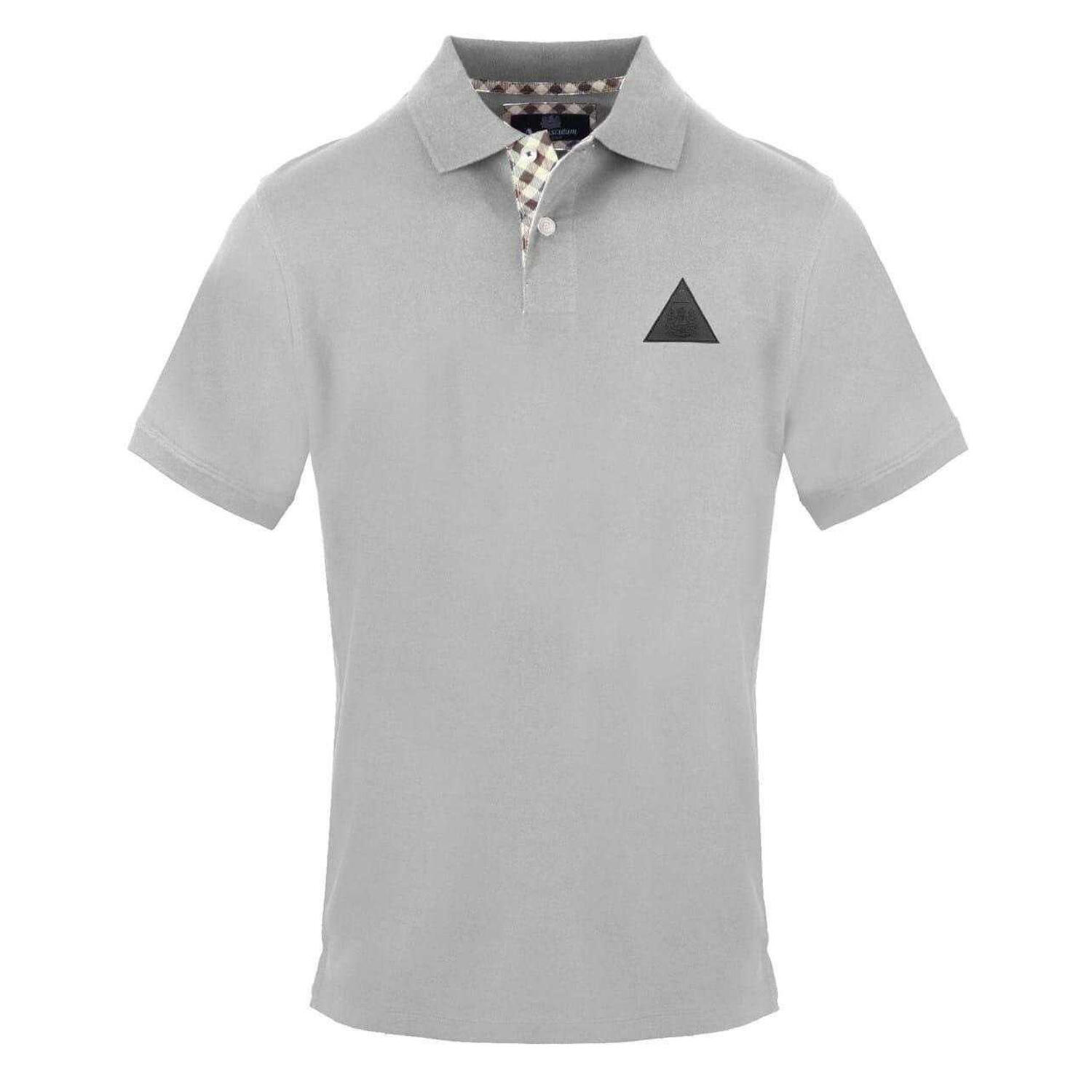 Aquascutum Mens Collared Short-Sleeved Polo Shirt