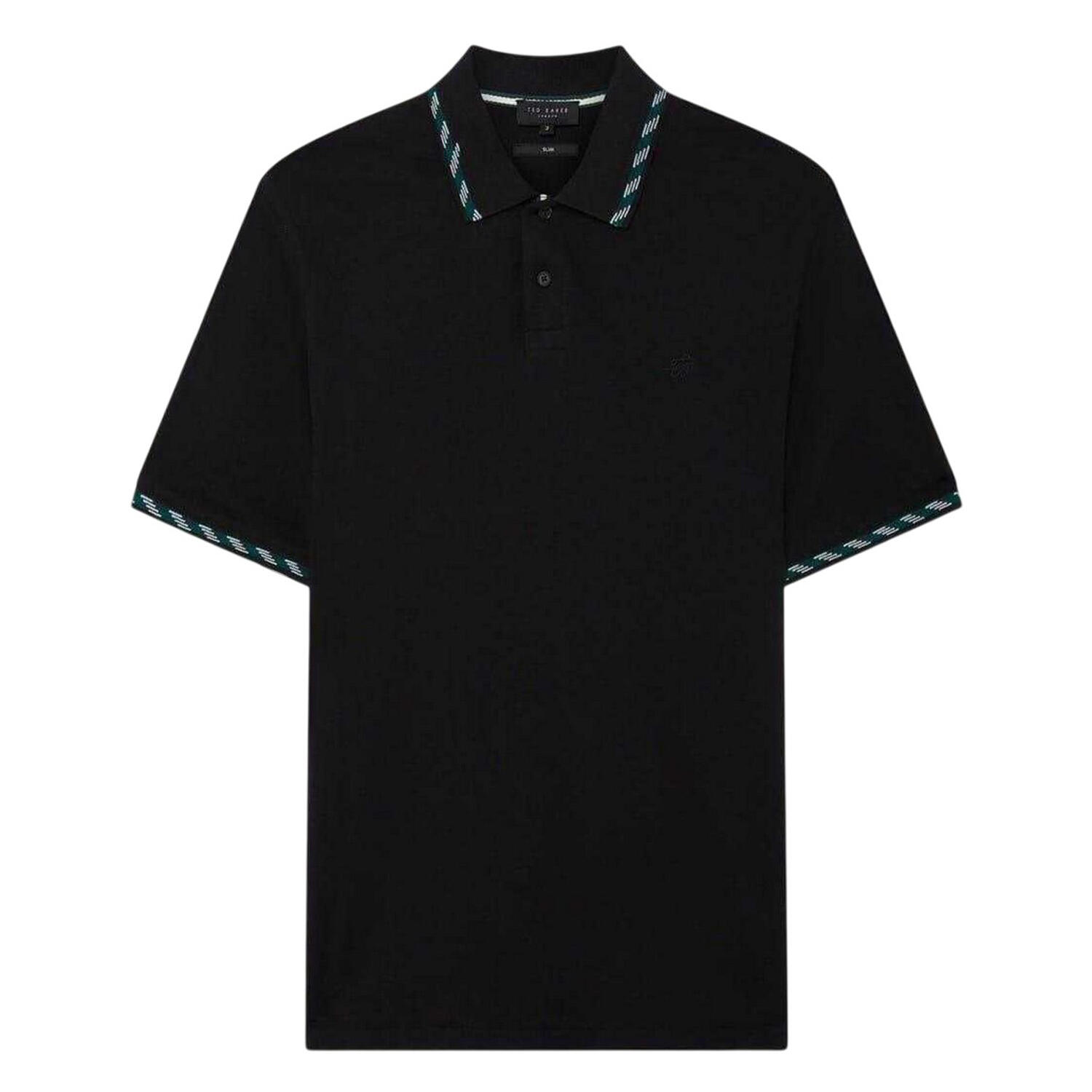 Ted Baker Mens Jacquard Short-Sleeved Polo Shirt