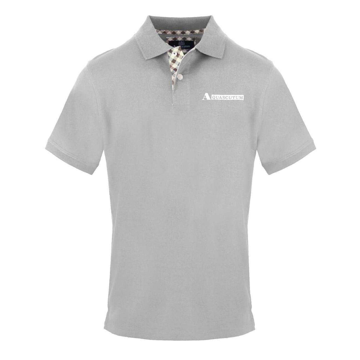 Aquascutum Mens Collared Short-Sleeved Polo Shirt