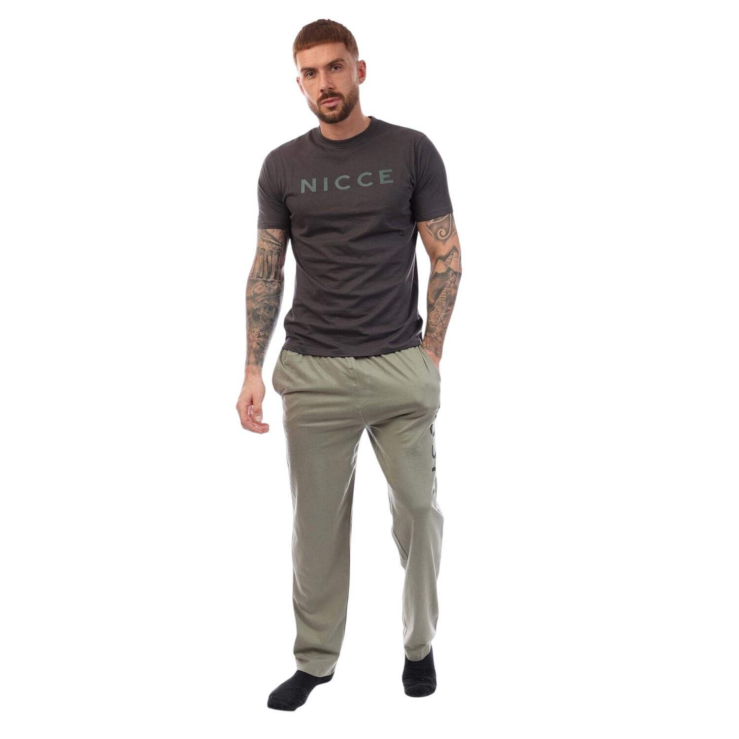 Nicce Mens Aderyn Cotton Loungewear Set