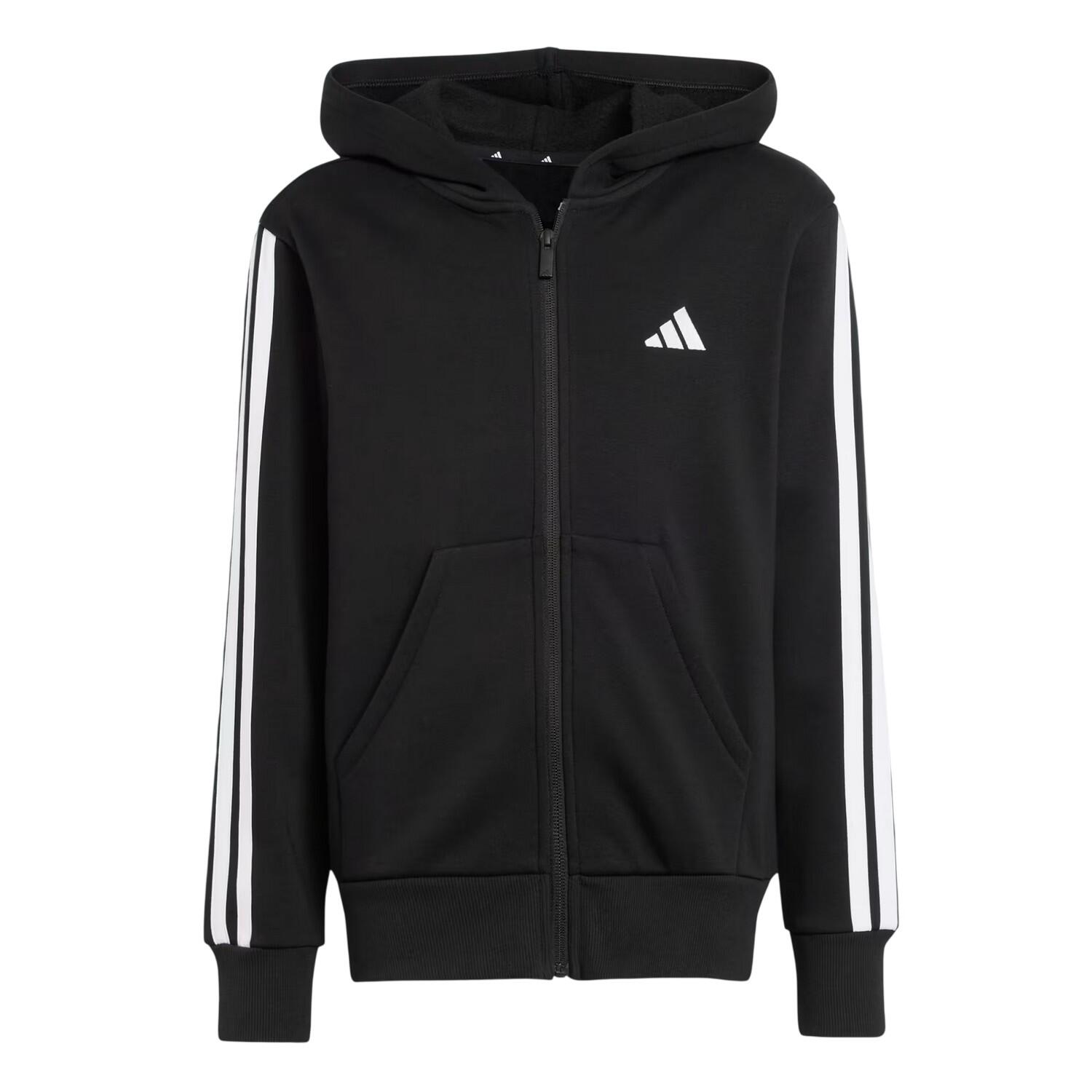 Adidas Childrens/Kids Essentials 3 Stripes Full Zip Hoodie