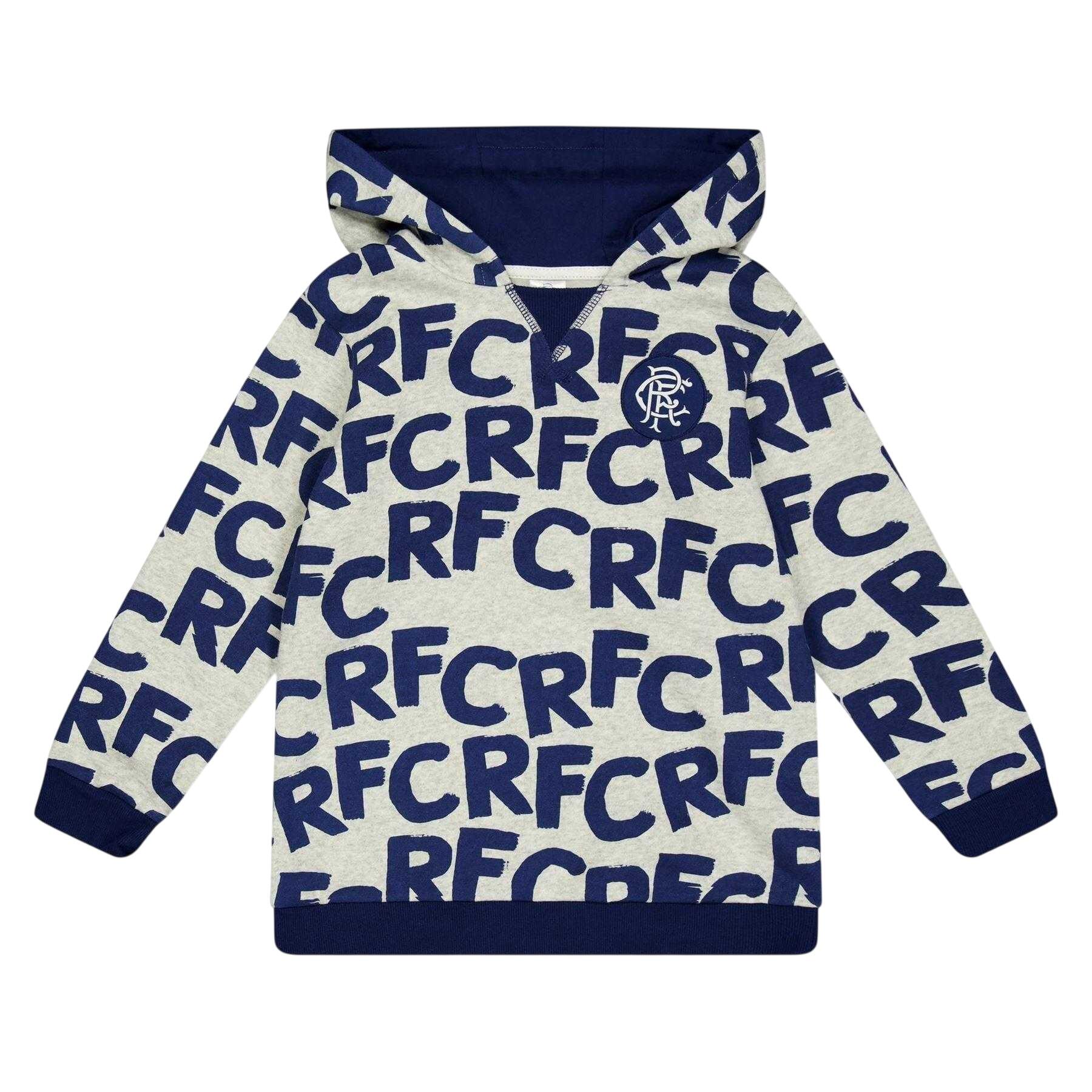 Castore Childrens/Kids Rangers FC All-Over Print Hoodie