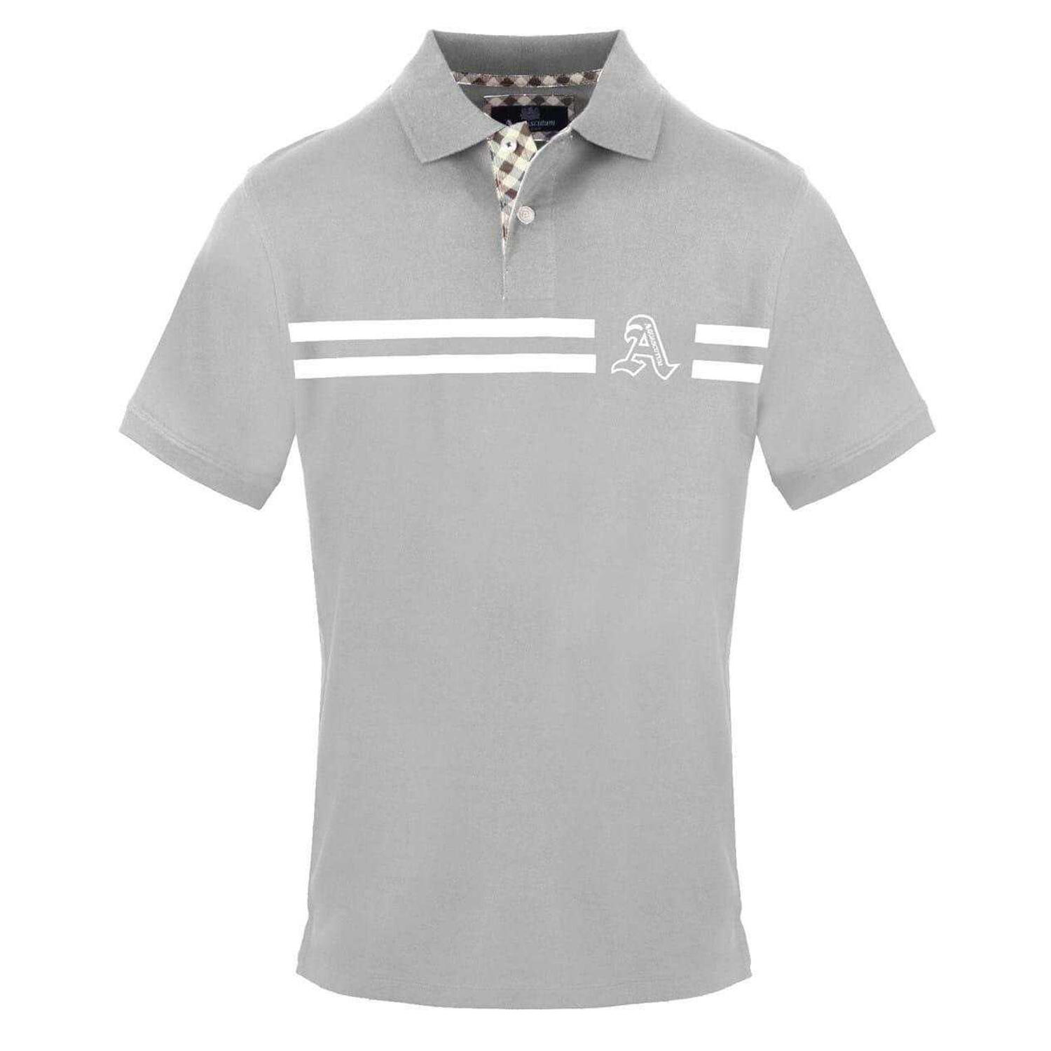 Aquascutum Mens Collared Short-Sleeved Polo Shirt