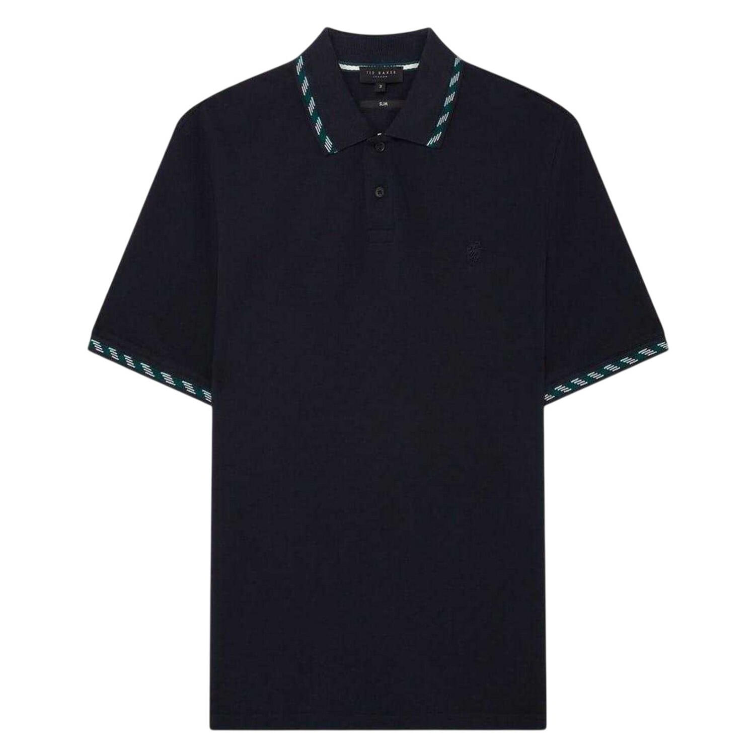 Ted Baker Mens Jacquard Short-Sleeved Polo Shirt