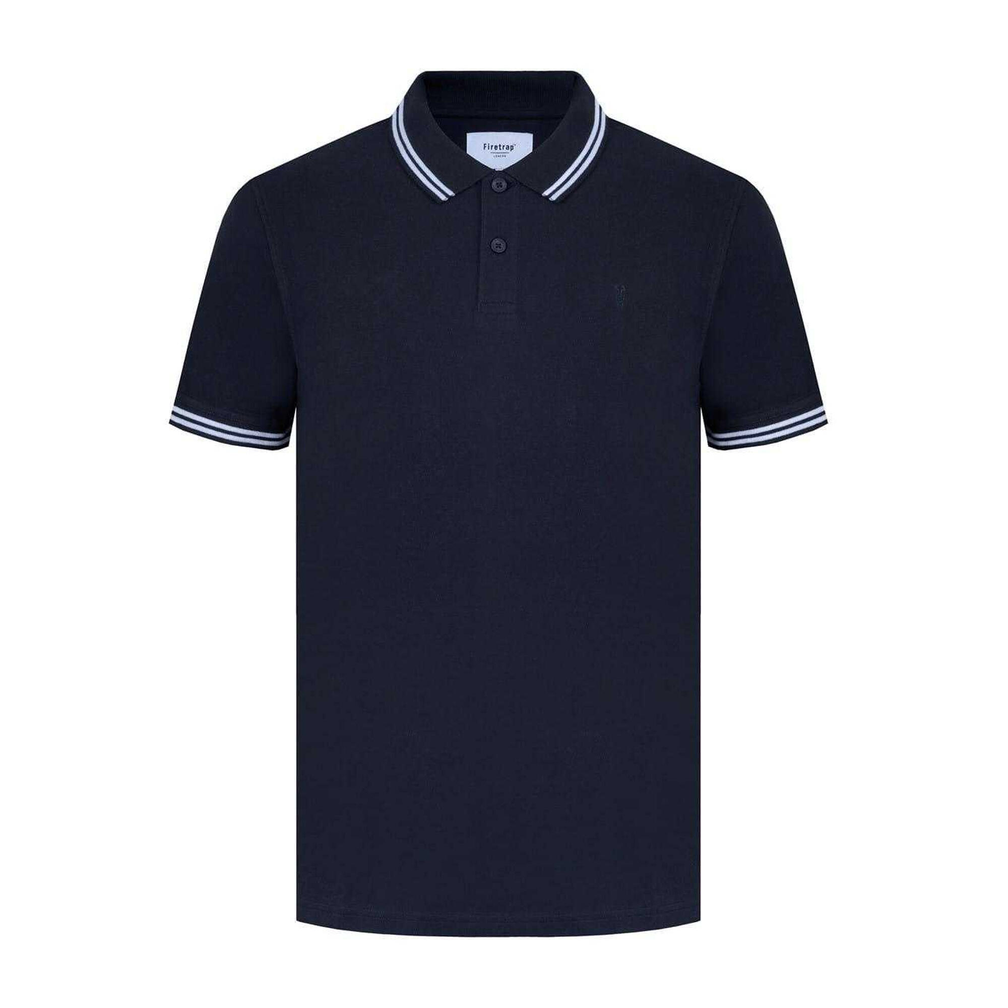 Firetrap Mens Lazer Logo Cotton Polo Shirt