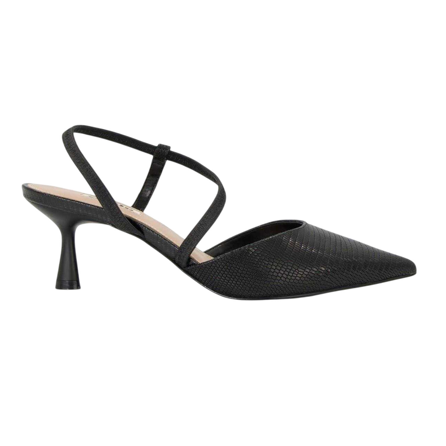 Dune London Womens/Ladies Textured Formal Flare Heel Court Shoes