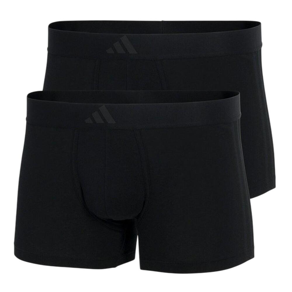 Adidas Mens Stripe Cotton Boxer Shorts (Pack of 2)