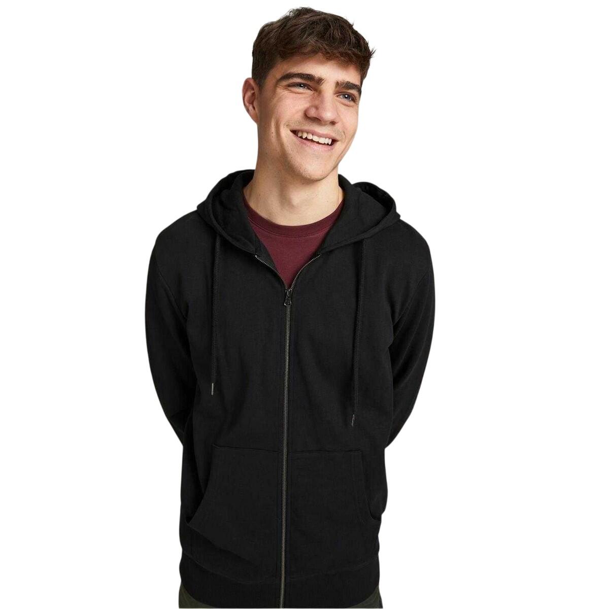 Jack And Jones Mens Basic Full Zip Hoodie