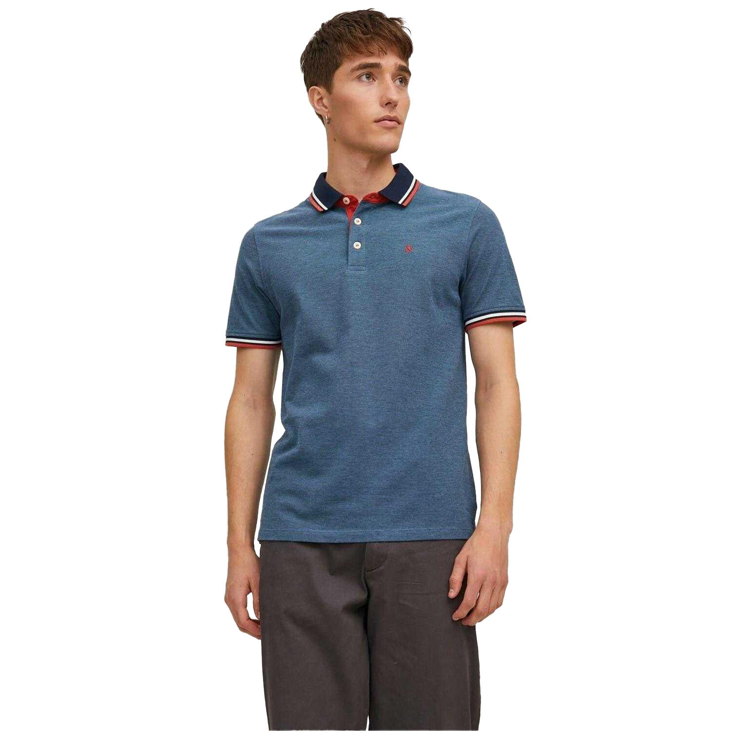 Jack And Jones Mens Slim Short-Sleeved Polo Shirt