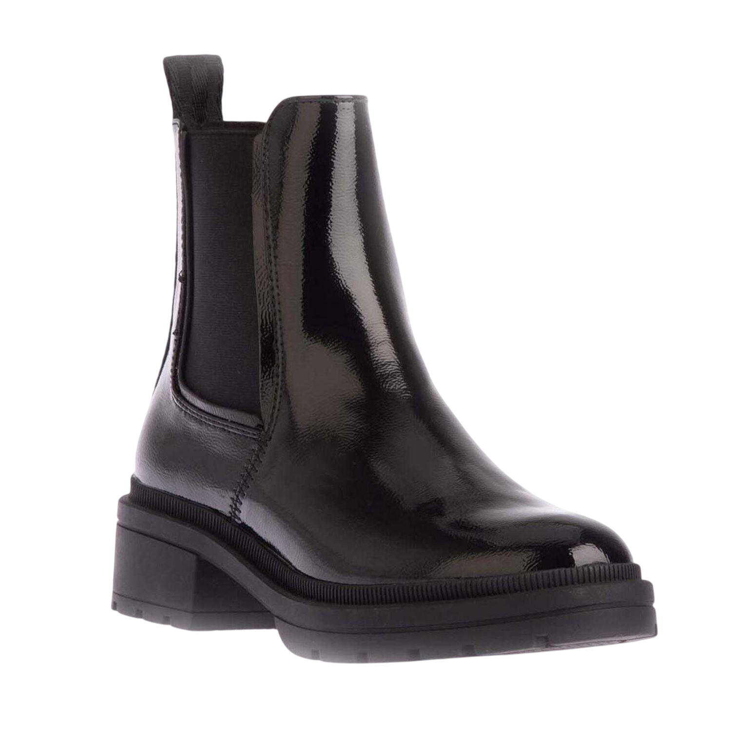 Rocket Dog Womens/Ladies Iggie Patent Leather Block Heel Chelsea Boots