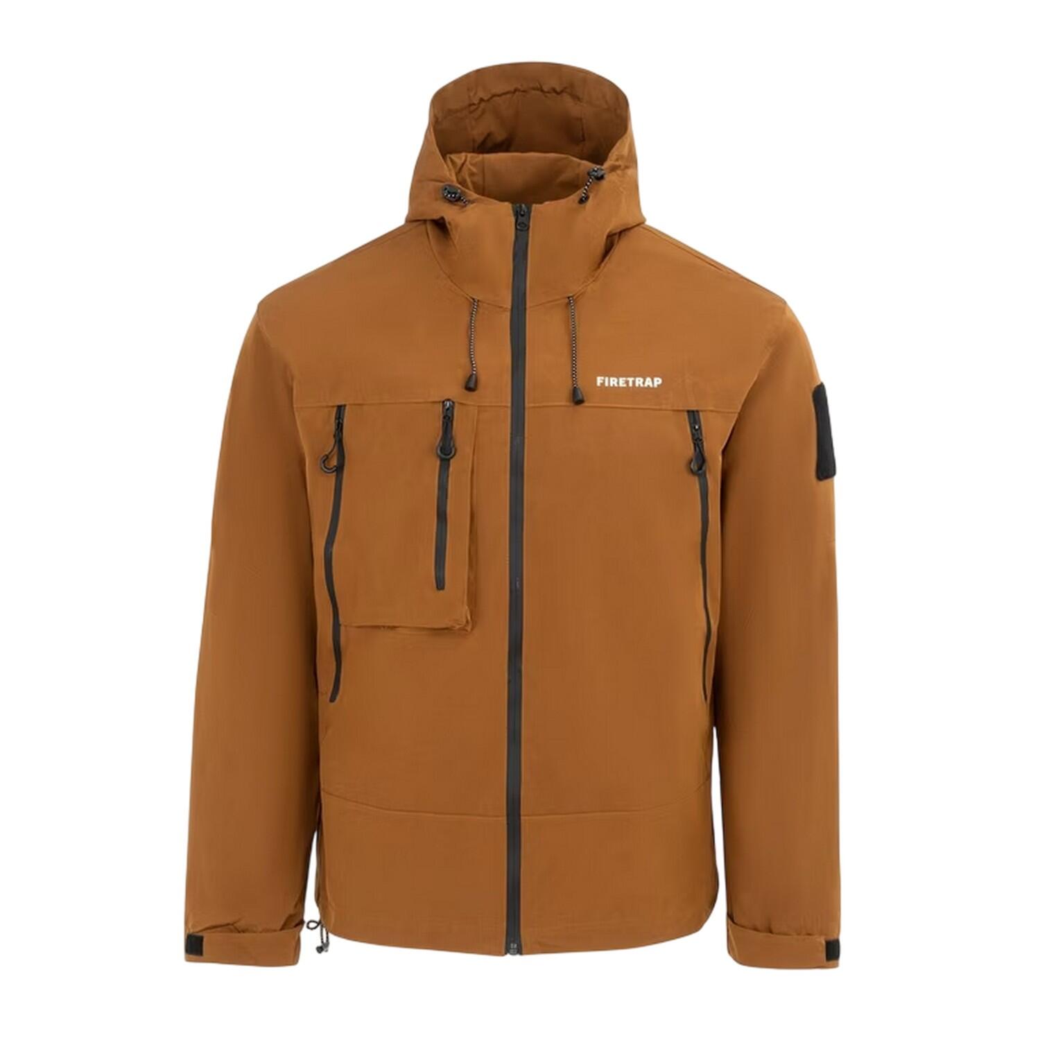 Firetrap Mens Windproof Hooded Windbreaker