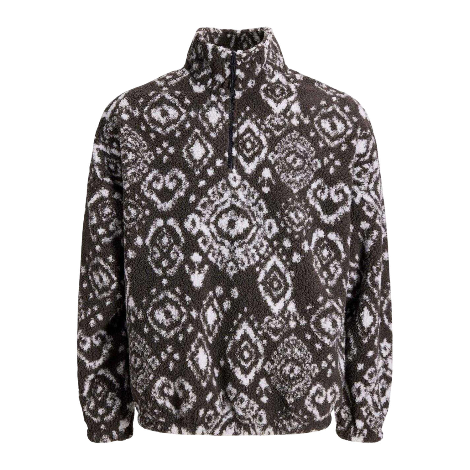 Jack And Jones Mens Geometric Fleece Sweatshirt