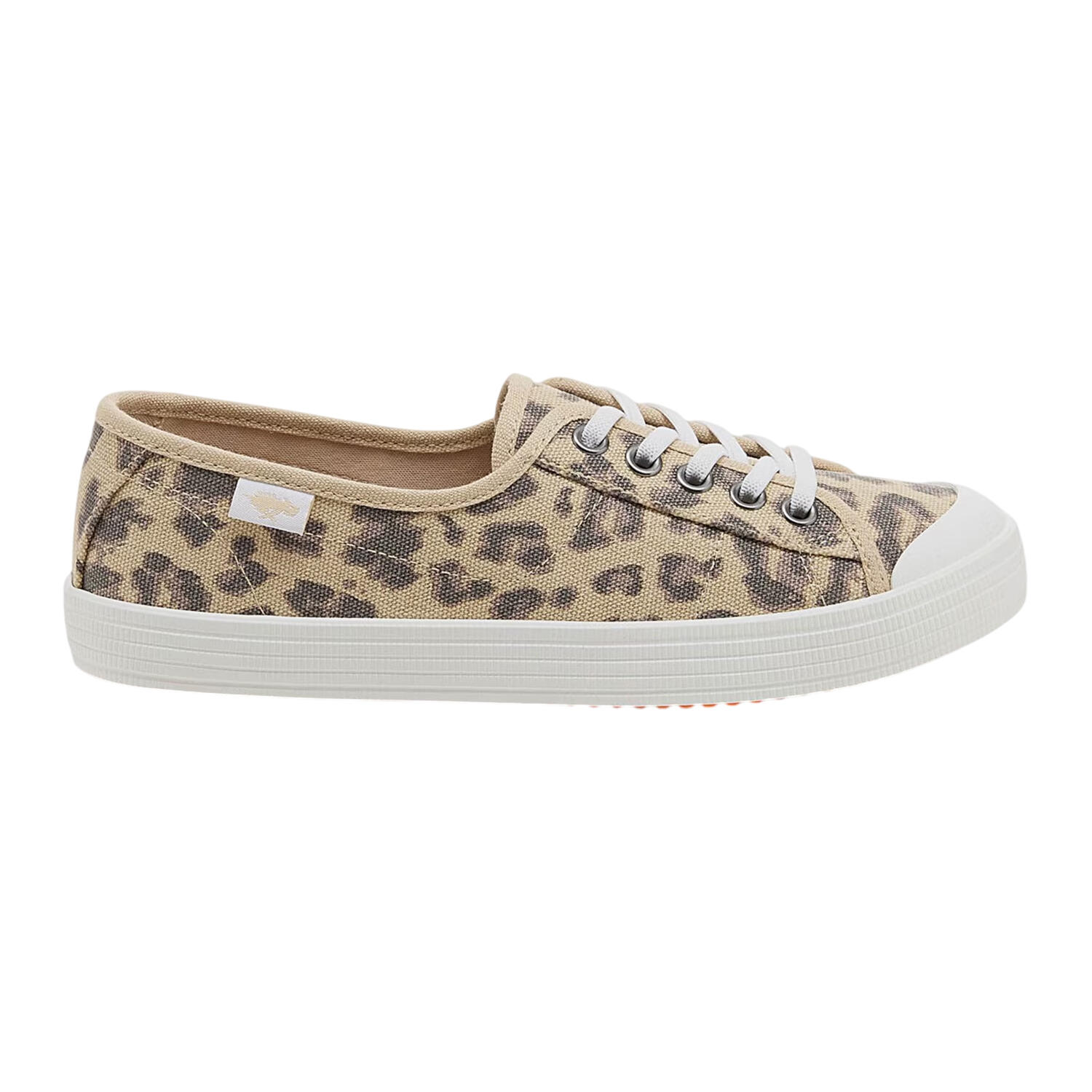 Rocket Dog Womens/Ladies Leopard Print Canvas Low Trainers