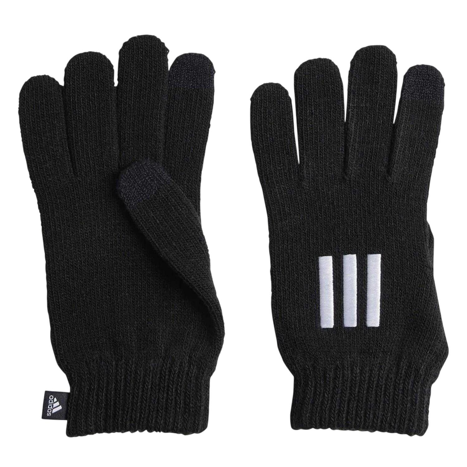 Adidas Mens Cond Knitted 3 Stripes Gloves