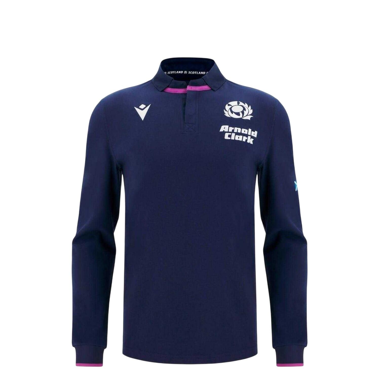 Macron Childrens/Kids Scotland RU Cotton Rugby Shirt