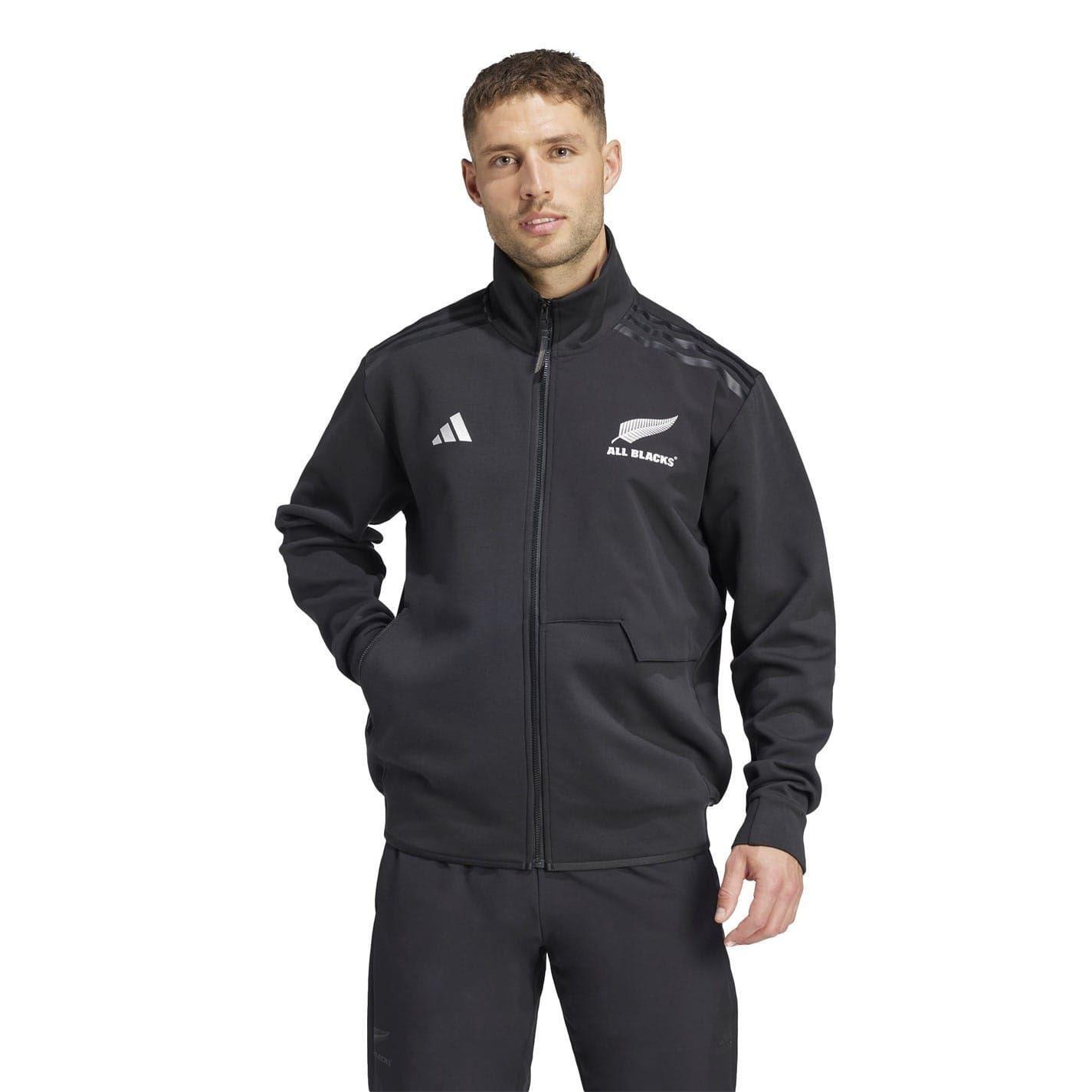Adidas Mens All Blacks 2024 Anthem Jacket