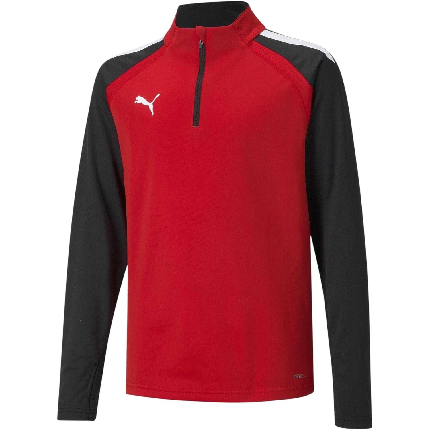 Puma Childrens/Kids TeamLIGA Quarter Zip Fleece Top