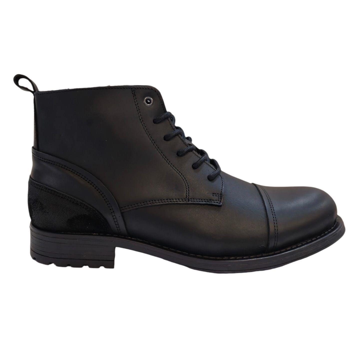 Firetrap Mens Focus Leather Block Heel Boots