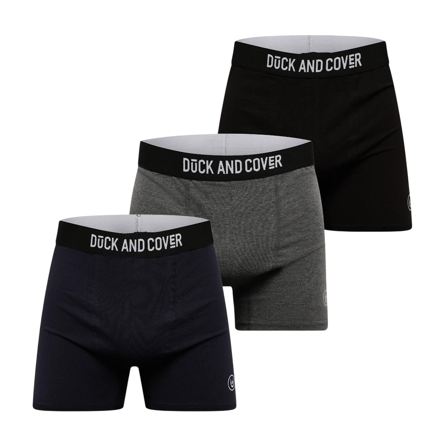 Duck and Cover Mens Bronteen Cotton Blend Boxer Shorts (Pack of 3)