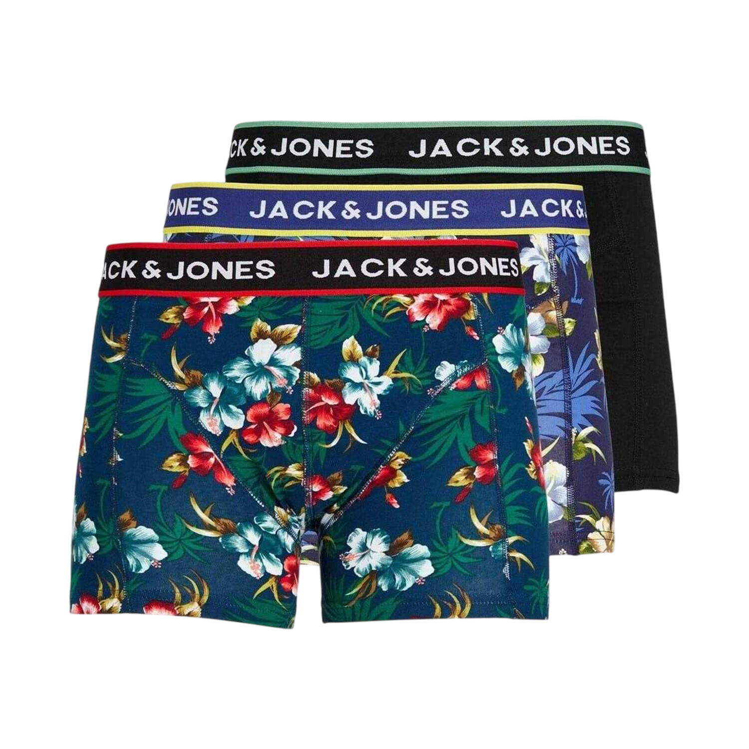 Jack And Jones Mens Floral Swimming Trunks (Pack of 3)