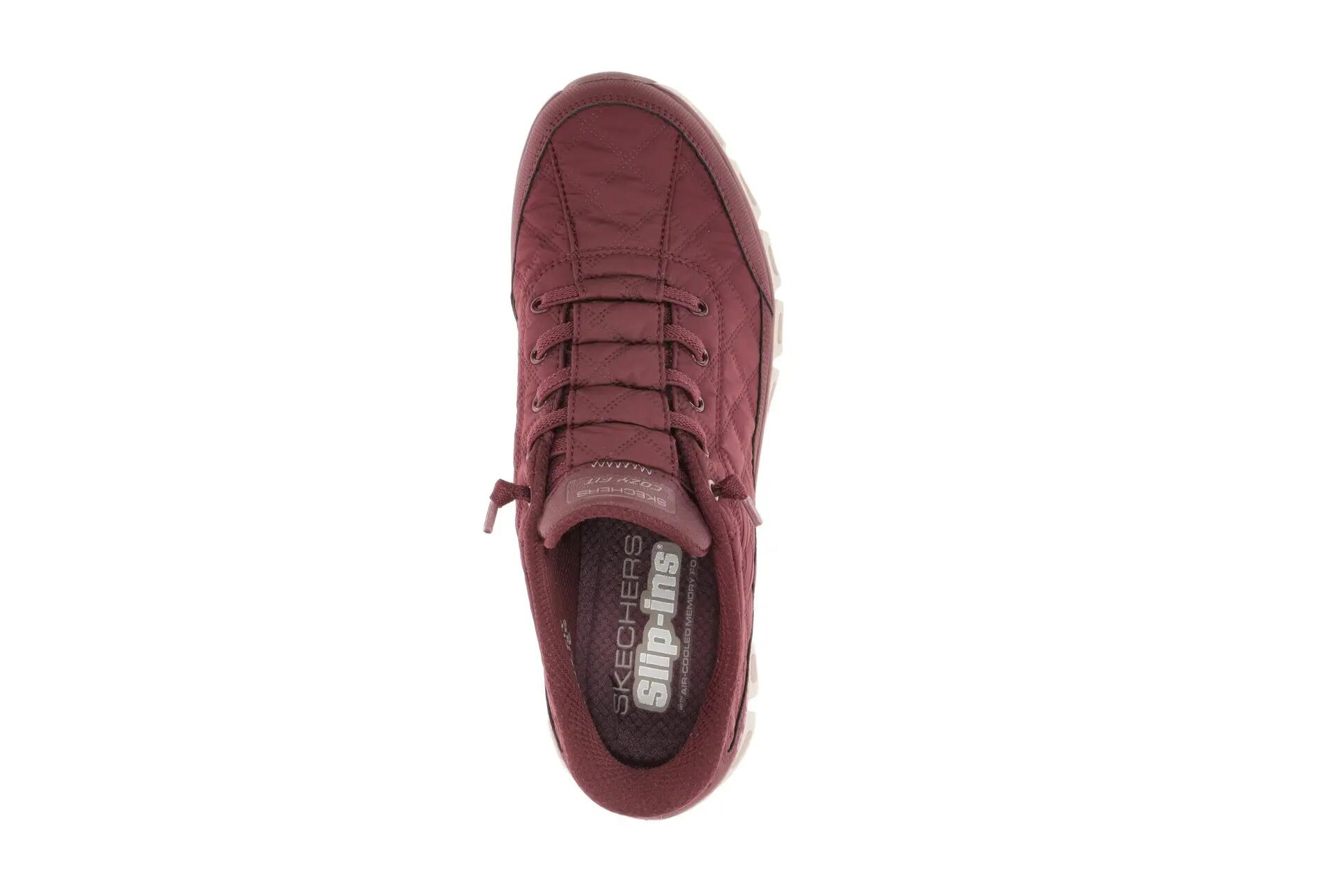 Skechers Damen GLIDE-STEP-AT EASE Cozy Fit Sneaker Slip-ins 104556 BURG 6/7