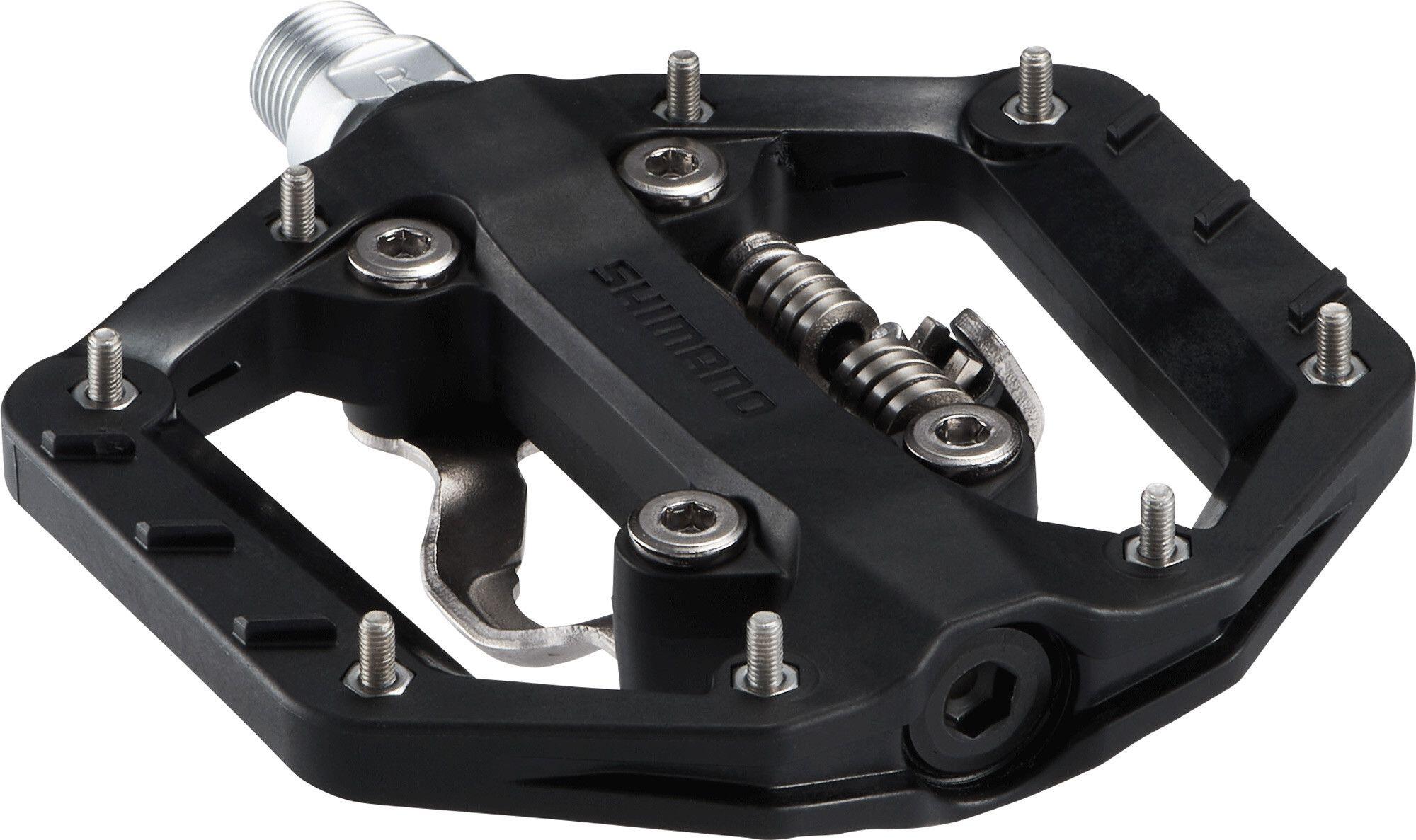 Pedales híbridos Shimano PD-EH510 SPD/planos, color negro 5/7