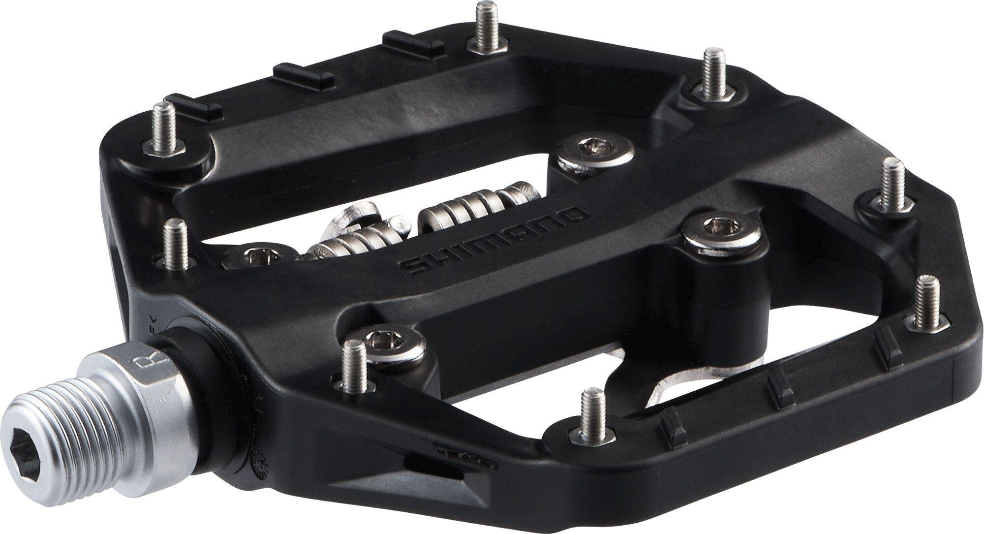 Pedales híbridos Shimano PD-EH510 SPD/planos, color negro 4/7