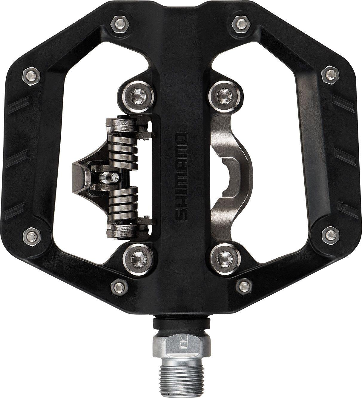 Pedales híbridos Shimano PD-EH510 SPD/planos, color negro 3/7