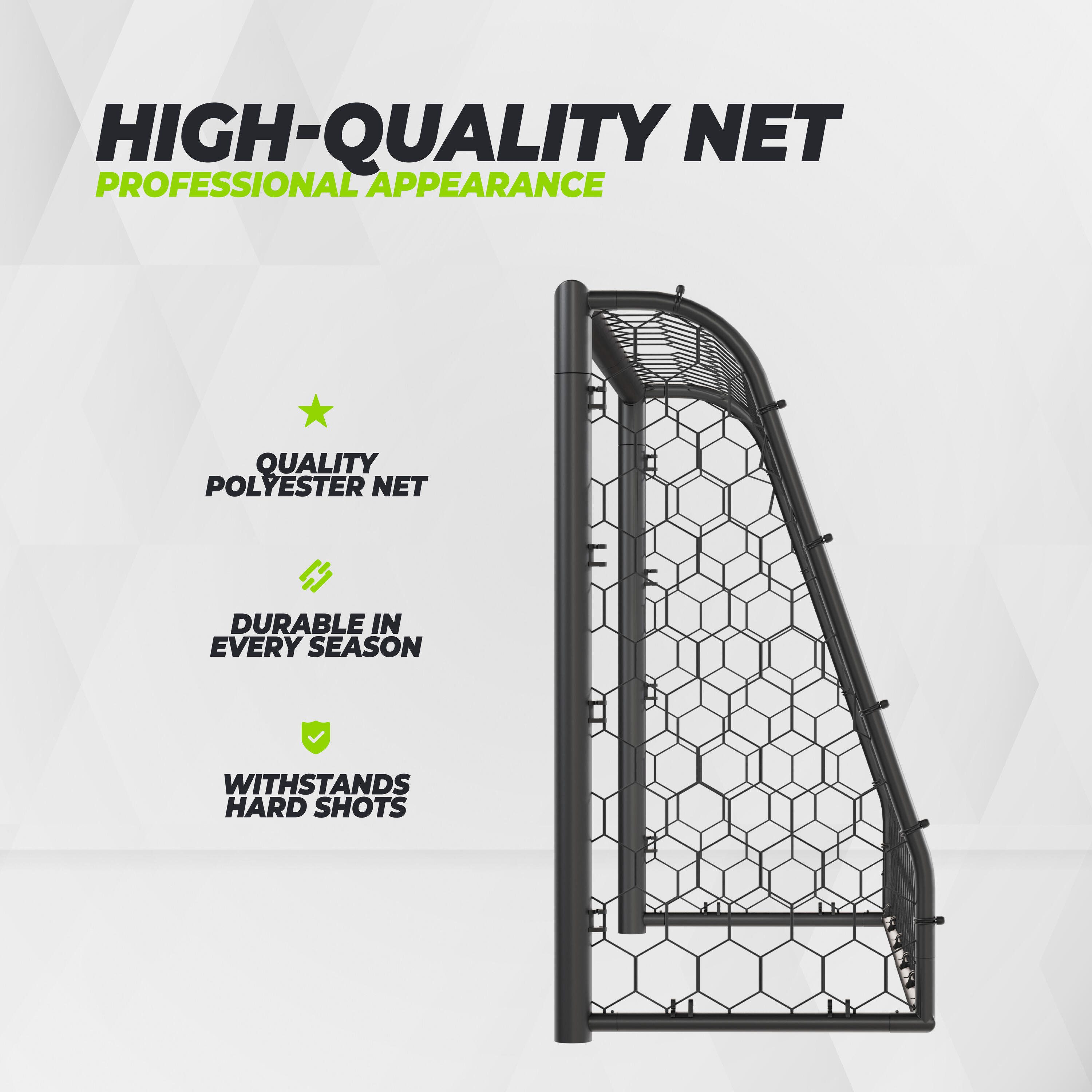 Portería de fútbol premium - Portería de fútbol resistente - 180 x 120 x 60 5/10