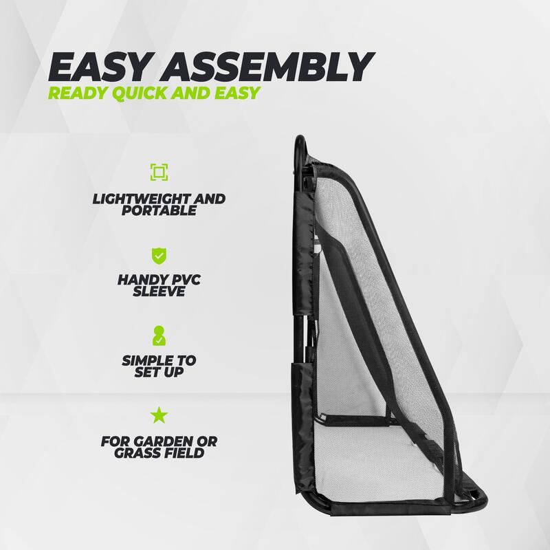 Poarta Fotbal cu Perete marcat pentru goluri  220 x 170 cm VirtuFit