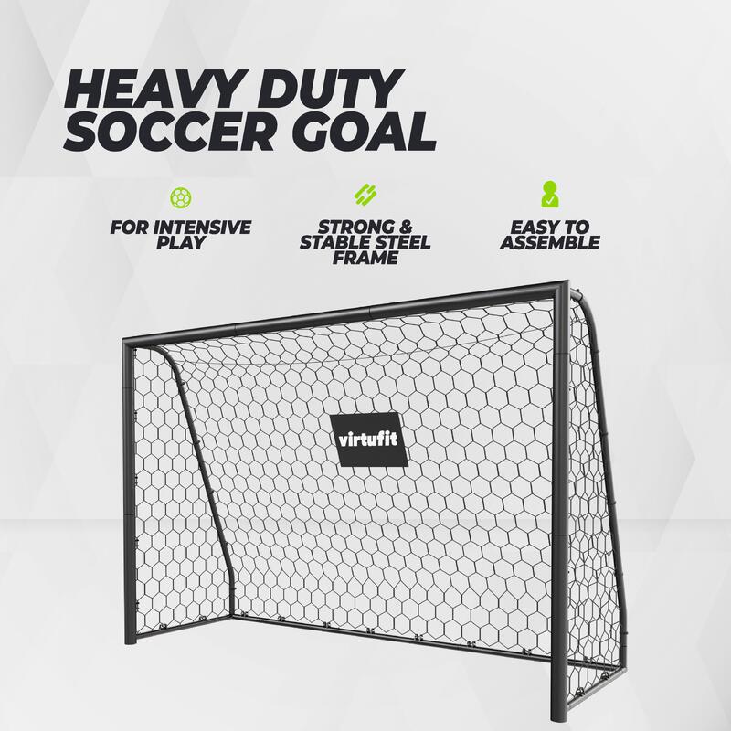Poarta Fotbal Premium VirtuFit 240 x 160 x 85 cm