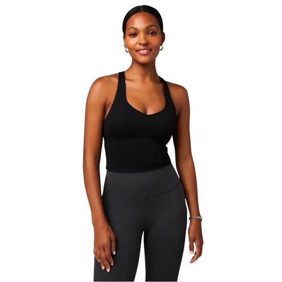 Débardeur crop avec brassière intégrée femme Fabletics Anywhere