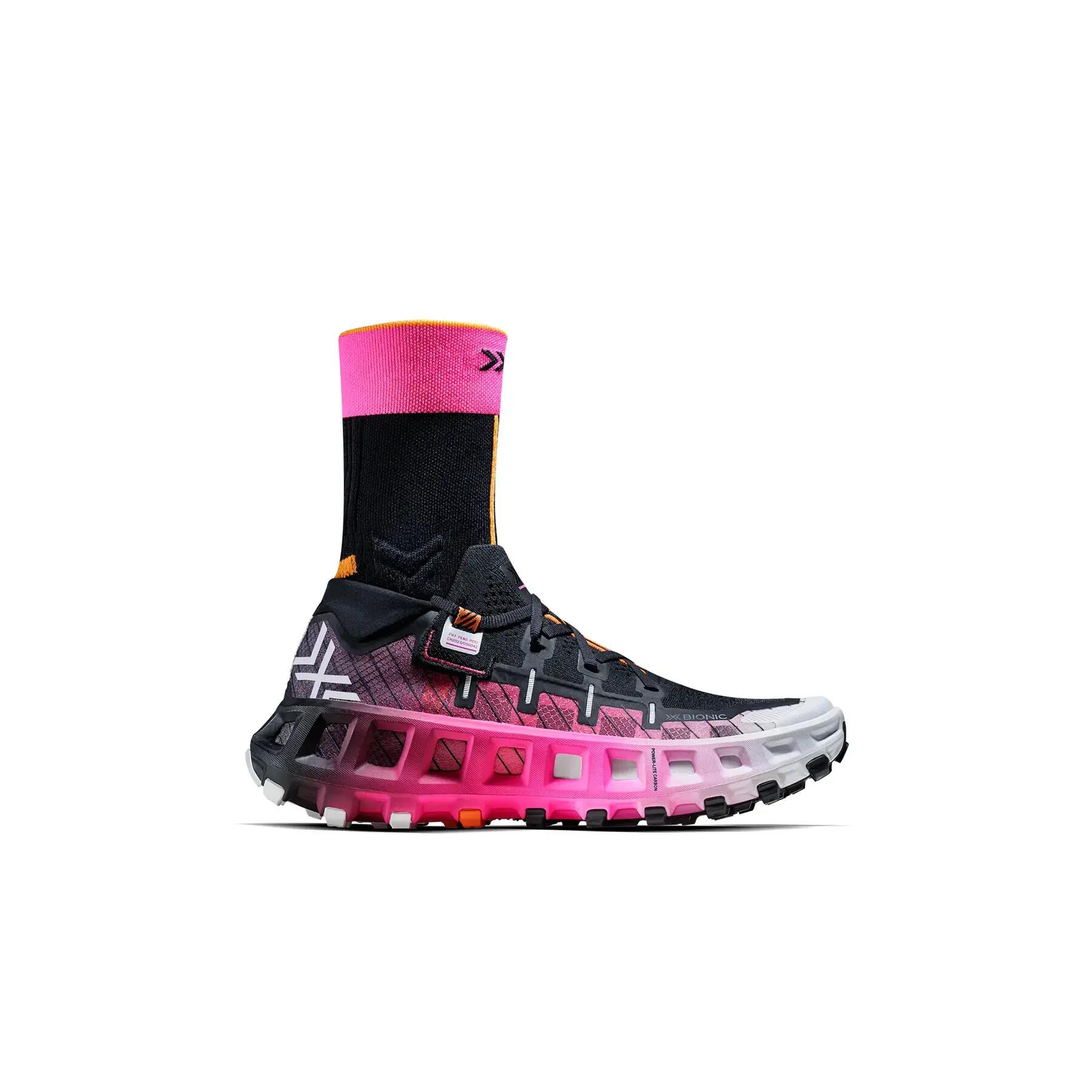 Buty biegowe trailowe unisex X-Bionic Terraskin X00/C czarno-różowo-białe 2/7