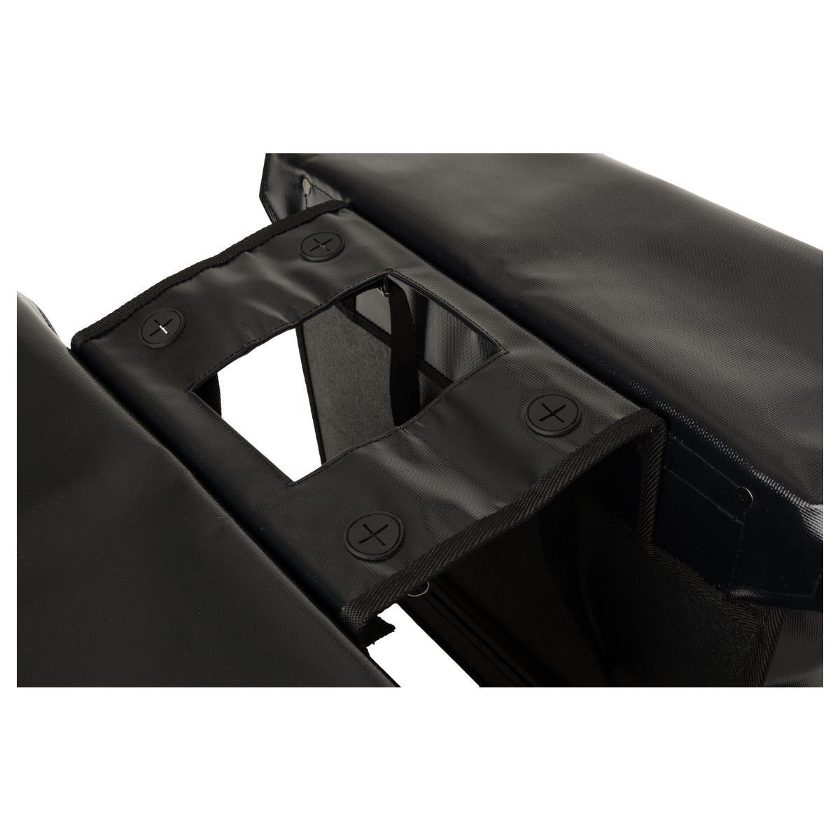 Fastrider Doppelpacktasche Tarpaulin Cargo Wasserabweisend Schwarz 7/7