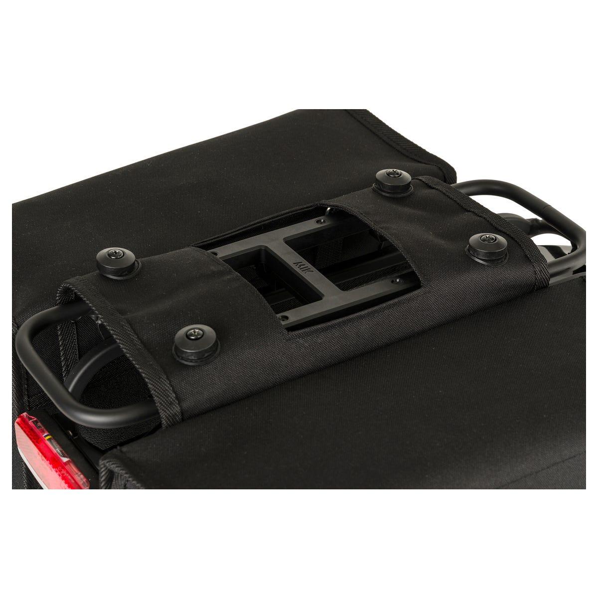 Fastrider Doppelpacktasche Bodyl Hybride Wasserabweisend Reflektierend Schwarz 5/7