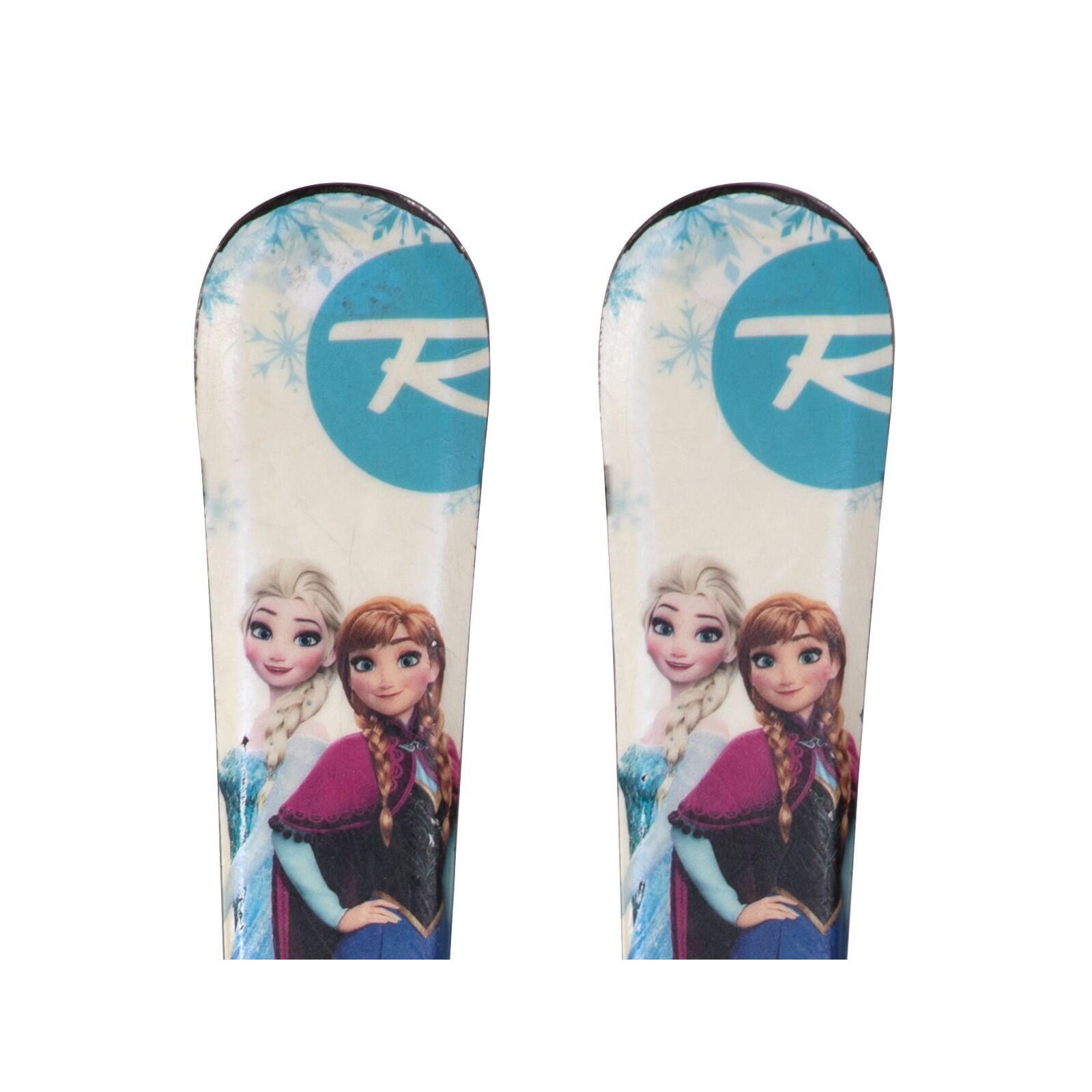 RECONDITIONNE - Ski Junior Rossignol Frozen + Fixations 1/4