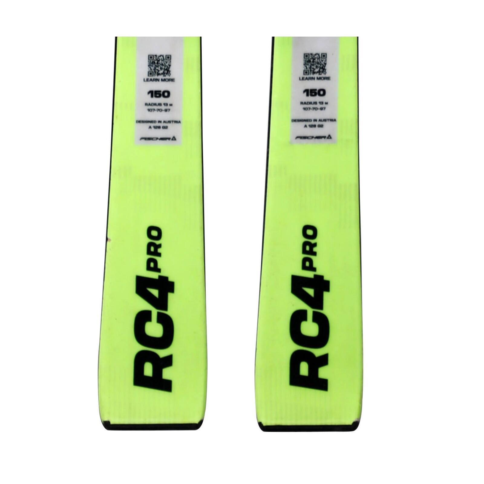 RECONDITIONNE - Ski Junior Fischer Rc4 Pro + Fixations 4/4