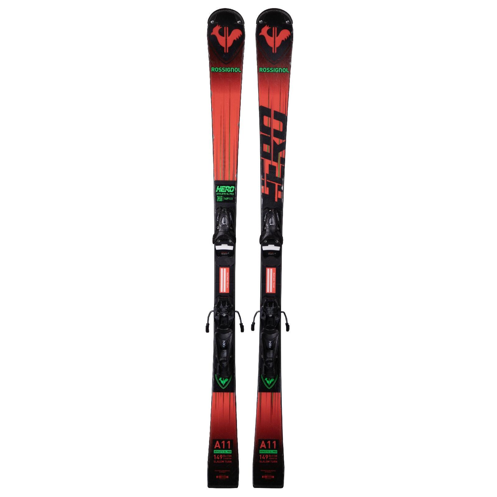 RECONDITIONNE - Ski Junior Rossignol Hero Athlete Sl Pro + Fixations 2/4