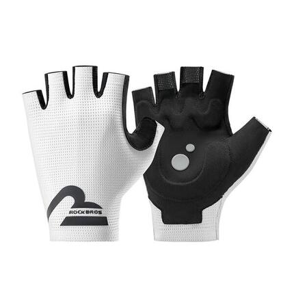 Gants vélo demi-doigts anti-vibrations respirant ROCKBROS