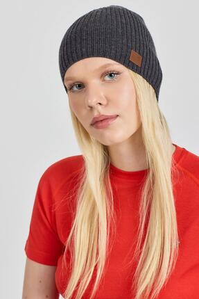 Czapka z 100% Wełny Merino - WINTRY Szary