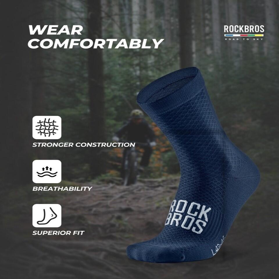ROCKBROS Road to Sky 1 paar Radsocken Fahrradsocken Atmungsaktiv 5/5