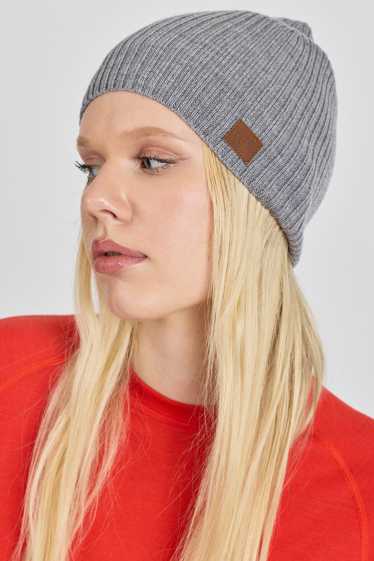 Czapka z 100% Wełny Merino - WINTRY Szary 2/3