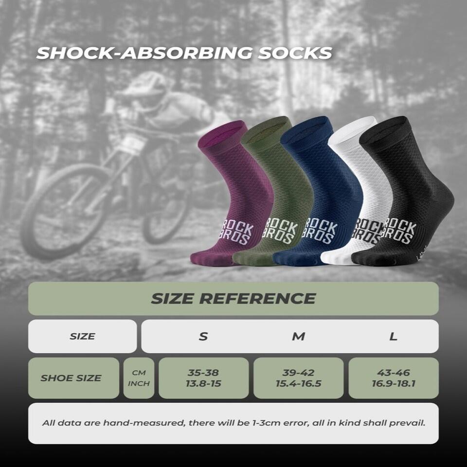 ROCKBROS Road to Sky 1 paar Radsocken Fahrradsocken Atmungsaktiv 3/5