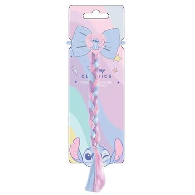 Set di elastici per capelli per bambini Stitch 4 pezzi Rosa e blu