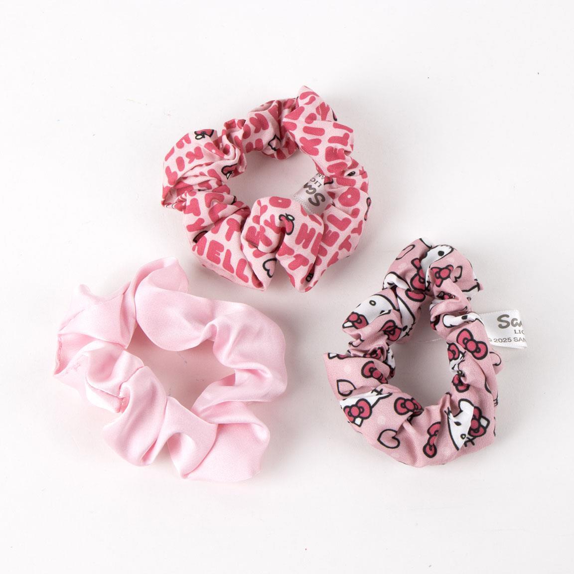 Set di elastici in tessuto per bambini Hello Kitty 3 pezzi poliestere Rosa 2/2