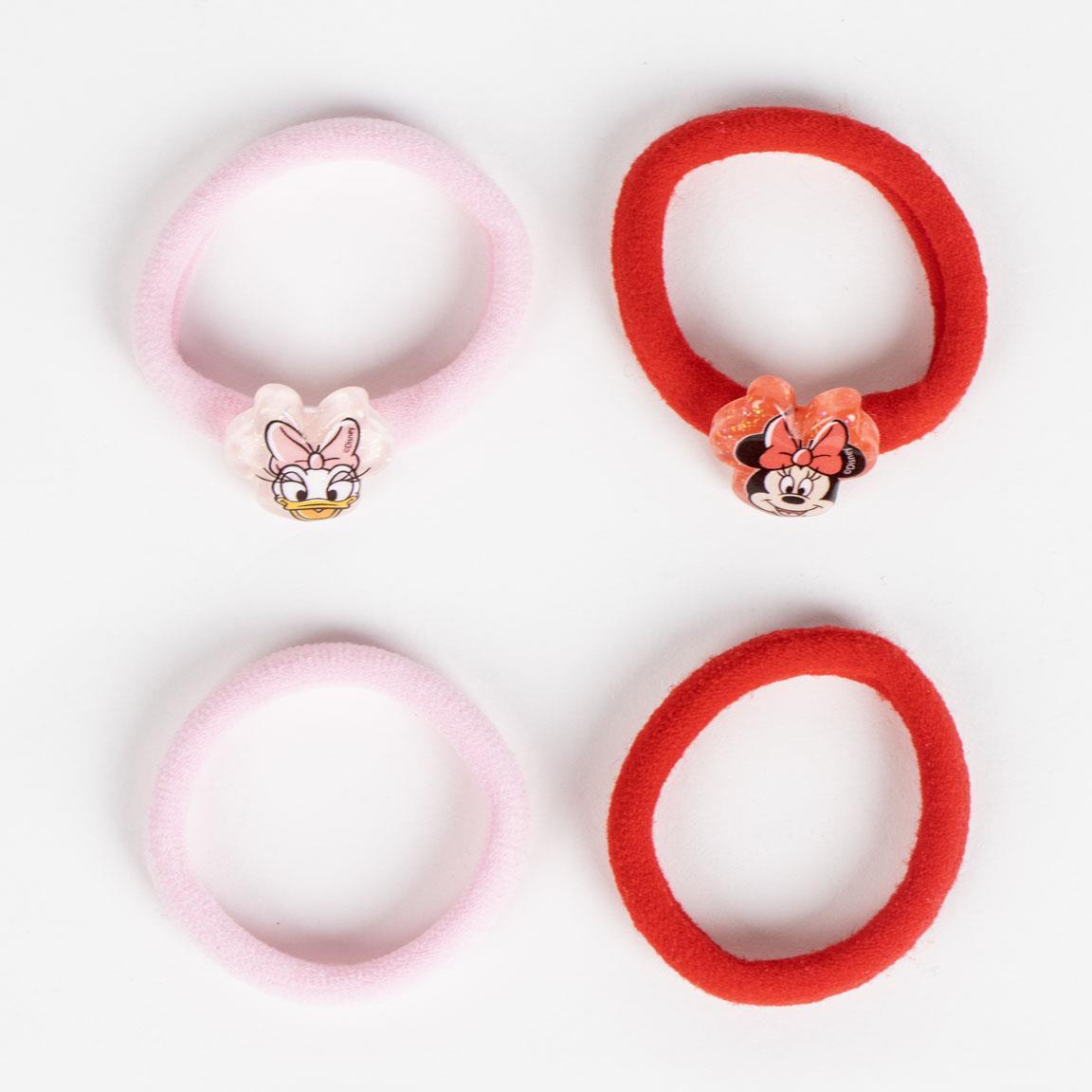 Lot de chouchous pour cheveux enfant Minnie 4 pièces Rose 2/2