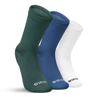 Heren en dames tennis sokken 3-pack 3motion heritage wit