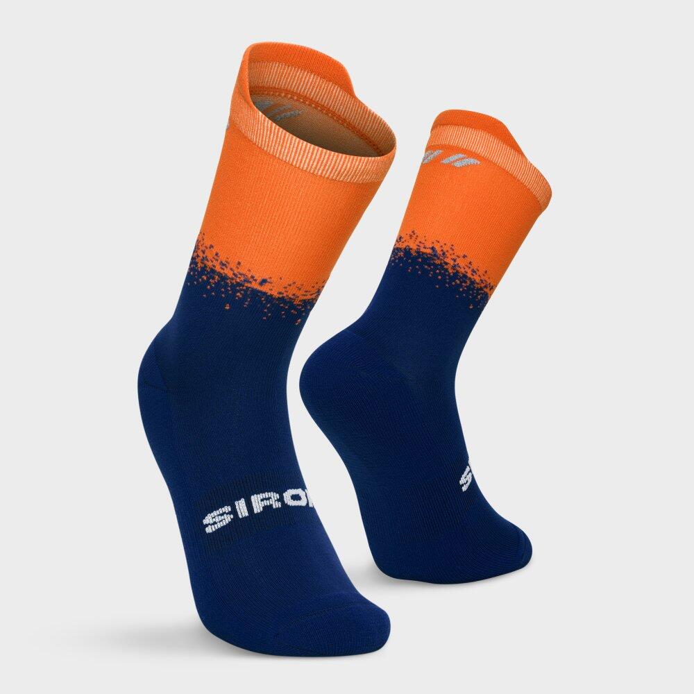Meias de trail running de cano médio Homem e mulher Hardrock Navy Azul 6/6